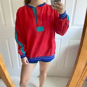 80’s retro colorful pullover